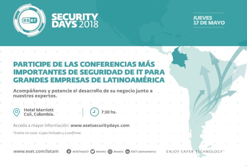 ESET Latinoamérica dicta conferencia en Cali este jueves