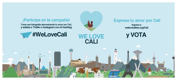 Vota por Cali en concurso mundial "We Love Cities" como mejor ciudad ambiental