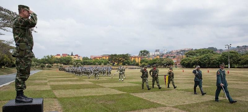 Transmisión de mando de la Tercera Brigada del Ejército Nacional