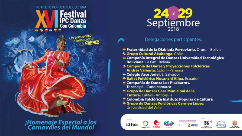 Festival IPC Danza con Colombia homenajeará los carnavales del mundo