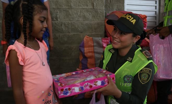 Policía celebró la Navidad a 6 mil niños en situación de vulnerabilidad