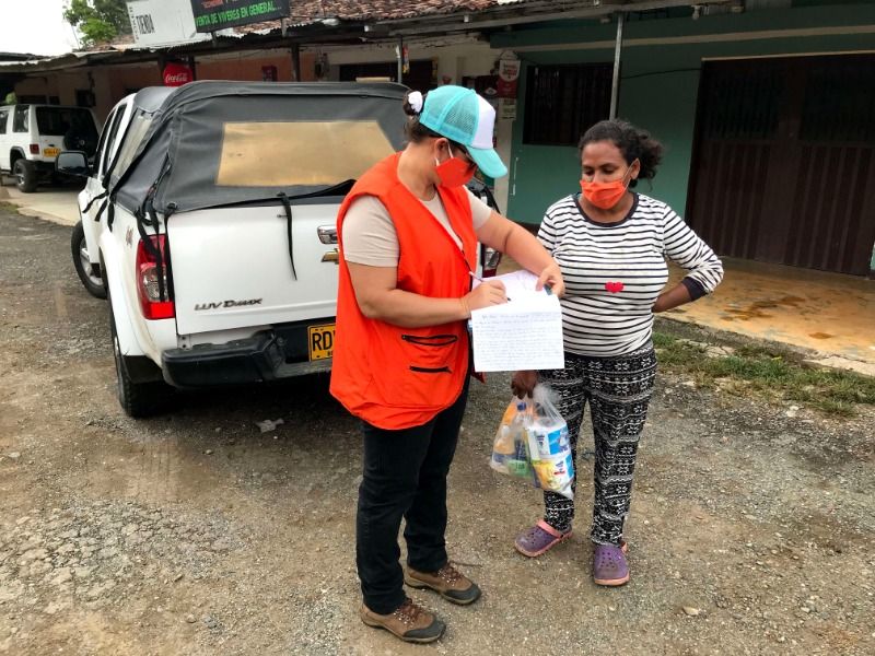 Grupo de migrantes venezolanos recibe atención humanitaria