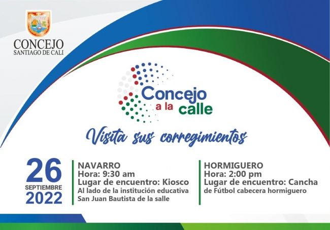 "Concejo a la Calle" llega a los Corregimientos de Navarro y Hormiguero