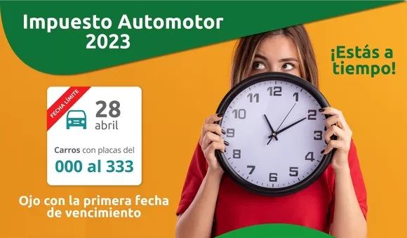 El 28 de abril vence primer plazo para pago de Impuesto Automotor El 28 de abril vence primer plazo para pago de Impuesto Automotor