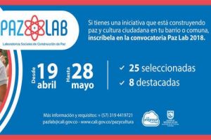 Convocatoria Paz Lab se prórroga hasta el 28 de mayo