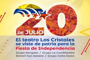 Teatro Los Cristales se viste de patria para la fiesta de Independencia