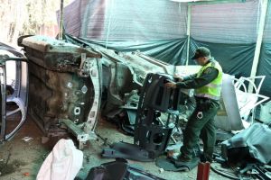 Policía halló desguazadero de vehículos en el corregimiento del Carmelo–Candelaria