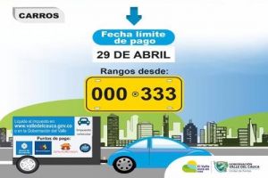 Se vence el plazo para pago del impuesto de vehículos