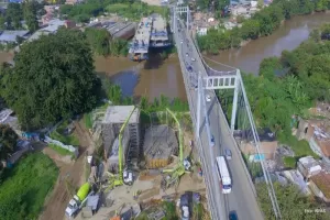 Obras del nuevo puente de Juanchito avanzan en 72%